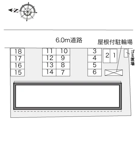 ★手数料０円★宇都宮市菊水町　月極駐車場（LP）